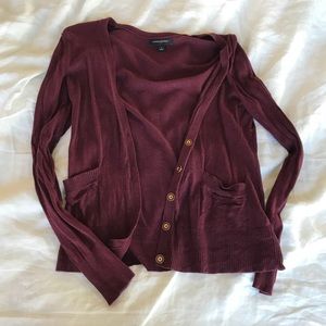 Banana Republic Maroon Cardigan
